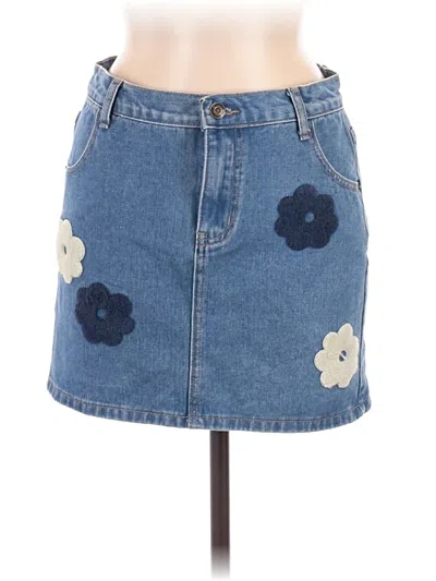 Pre-owned Sadie & Sage Denim Skirt In Blue