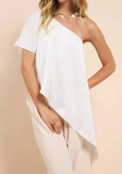Sadie & Sage El Sol One Shoulder Bodysuit In White
