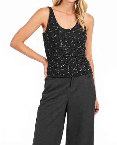 Sadie & Sage Fifth Avenue Tank Top In Black