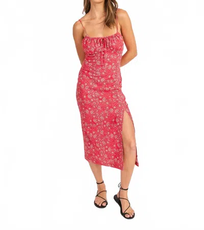 Sadie & Sage Firecracker Midi Dress In Red