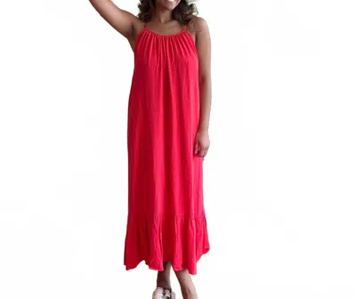 Sadie & Sage Flare Maxi Dress In Cherry In Red