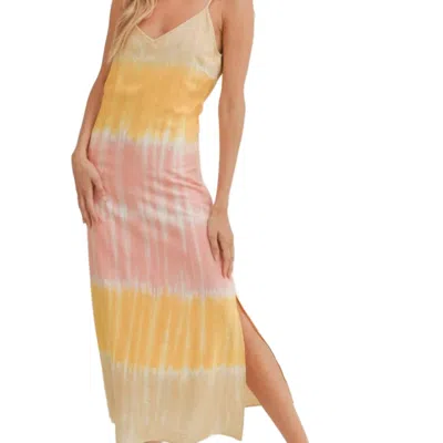Sadie & Sage Free Spirit Tie Dye Maxi Dress In Pink Multi