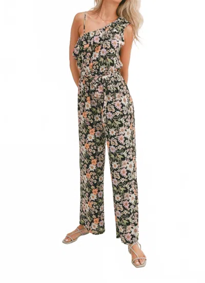Sadie & Sage Getaway Garden One Shoulder Jumper In Multi