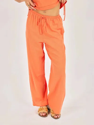 Sadie & Sage Good Days Pants In Orange