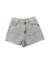 Sadie & Sage Good Luck Stretch Denim Shorts In Light Wash In Blue