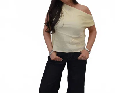 Sadie & Sage Gramercy Top In Light Yellow In Neutral