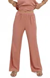 Sadie & Sage Heritage Bootcut Pant In Rose Tan In Pink