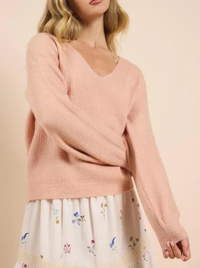 Sadie & Sage House Of God Sweater In Blush In Pink