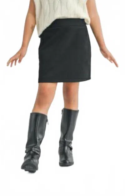 Sadie & Sage Kids' Juniper Mini Skirt In Black