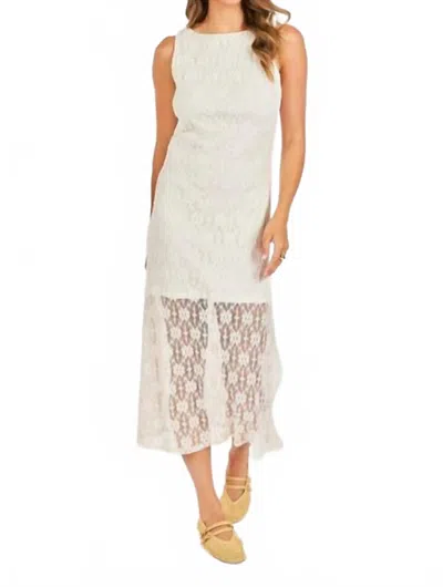 Sadie & Sage Letters Midi Dress In Cream In White