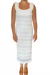 Sadie & Sage Light Of The World Midi Dress In White In White