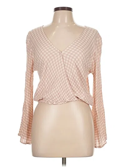 Pre-owned Sadie & Sage Long Sleeve Blouse In Pink