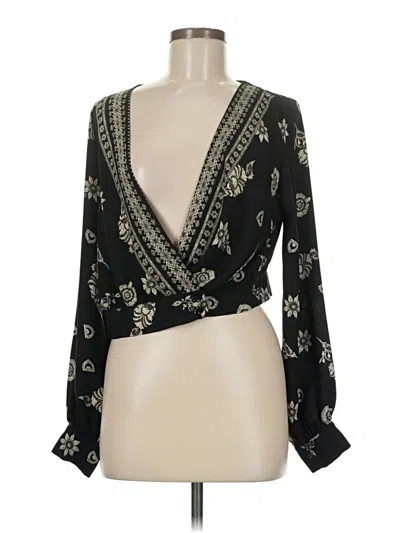 Pre-owned Sadie & Sage Long Sleeve Blouse In White