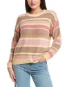 Sadie & Sage Love Club Striped Chenille Sweater In Multi