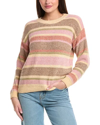 Sadie & Sage Love Club Striped Chenille Sweater In Multi