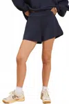 Sadie & Sage Luella Terry Shorts In Navy In Blue