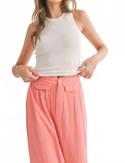 Sadie & Sage Marshmallow Racerback Crop Tank In White