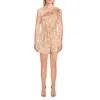 Sadie & Sage Maya Womens Ruffled One Shoulder Romper In Multi