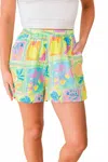 Sadie & Sage Mimosa Shorts In Green Multi In Green