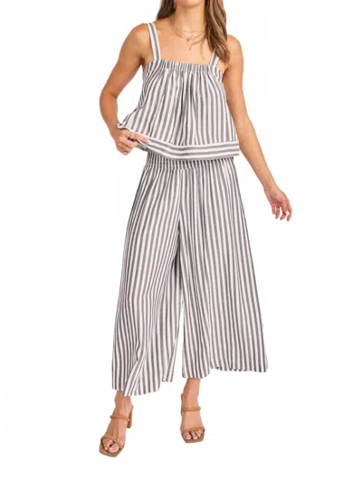 Sadie & Sage Nomad Tank Top In White Black In Multi