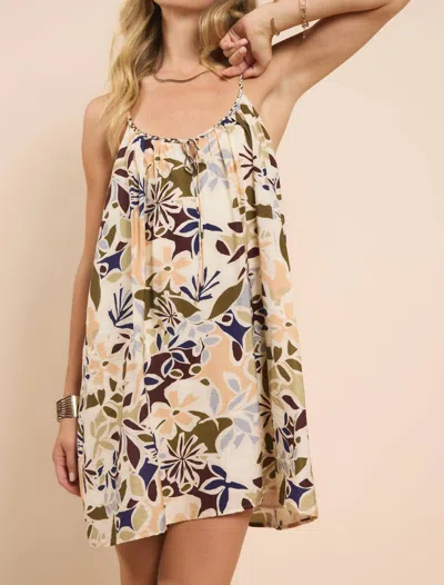 Sadie & Sage Open Road Braided Straps Mini Dress In Multi