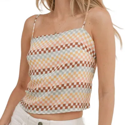 Sadie & Sage Palm Canyon Drive Camisole In Ivory Multi