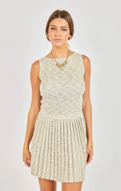 Sadie & Sage Penny Sweater Tank Top In Multi In White
