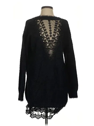 Pre-owned Sadie & Sage Pullover Sweater In Black