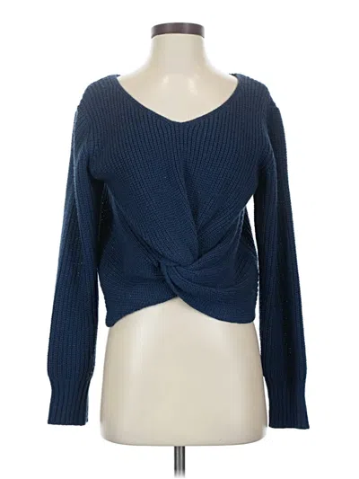 Pre-owned Sadie & Sage Pullover Sweater In Blue
