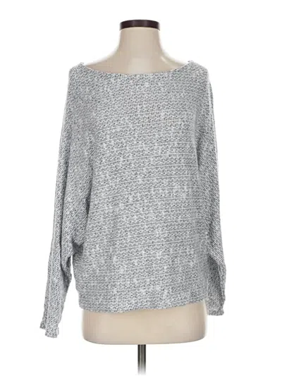 Pre-owned Sadie & Sage Pullover Sweater In Silver