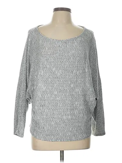 Pre-owned Sadie & Sage Pullover Sweater In Silver