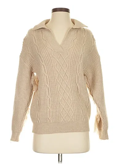 Pre-owned Sadie & Sage Pullover Sweater In Tan