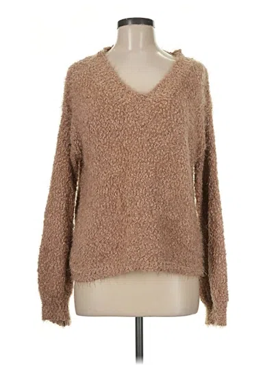 Pre-owned Sadie & Sage Pullover Sweater In Tan