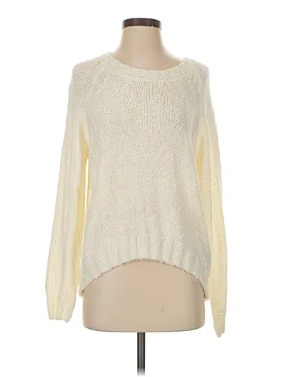 Pre-owned Sadie & Sage Pullover Sweater In White