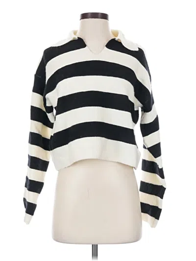 Pre-owned Sadie & Sage Pullover Sweater In White