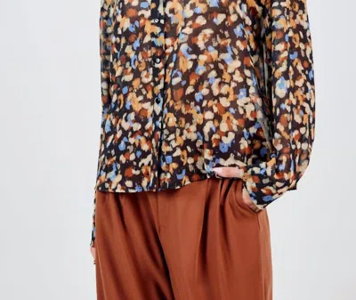 Sadie & Sage Righteousness Revealed Button Down Shirt In Black