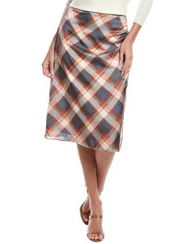 Sadie & Sage Sage The Label Almost Famous Shirred Midi Skirt In Gray