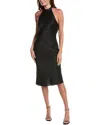 Sadie & Sage Sage The Label Aphrodite Halter Midi Dress In Black