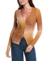 Sadie & Sage Sage The Label Astrid Ombre Wool-blend Cardigan In Brown