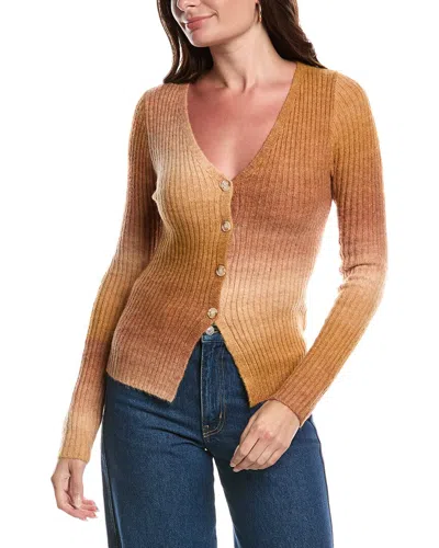 SADIE & SAGE SAGE THE LABEL ASTRID OMBRE WOOL-BLEND CARDIGAN