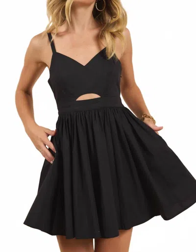 Sadie & Sage Shades On Front Cutout Mini Dress In Black