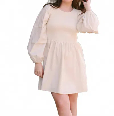 Sadie & Sage Shades On Mini Dress In Ivory In Neutral