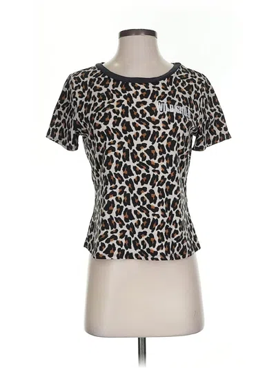 Pre-owned Sadie & Sage Short Sleeve T-shirt In Brown