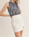 Sadie & Sage Show Sleeveless Bodysuit In Navy Multi In Multi