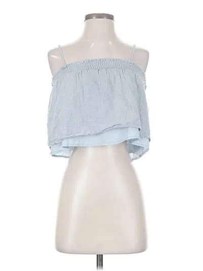 Pre-owned Sadie & Sage Sleeveless Blouse In Blue