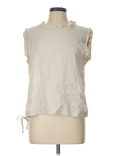 Pre-owned Sadie & Sage Sleeveless Blouse In Ivory
