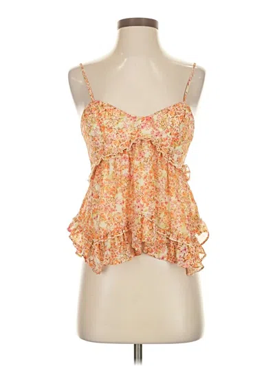 Pre-owned Sadie & Sage Sleeveless Blouse In Orange