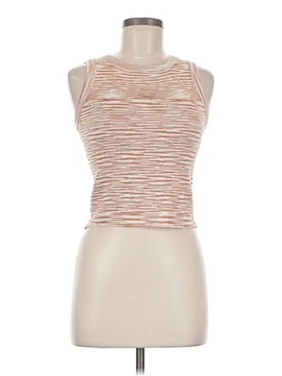 Pre-owned Sadie & Sage Sleeveless T-shirt In Brown