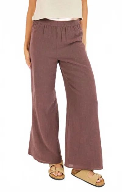 Sadie & Sage So Cal Pants In Choco In Multi