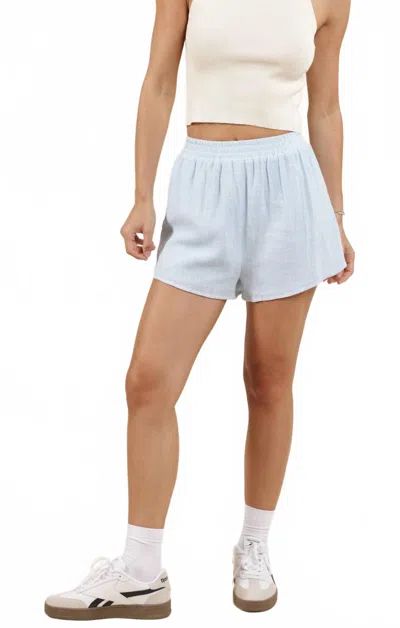 Sadie & Sage So Cal Shorts In Light Blue In Gray